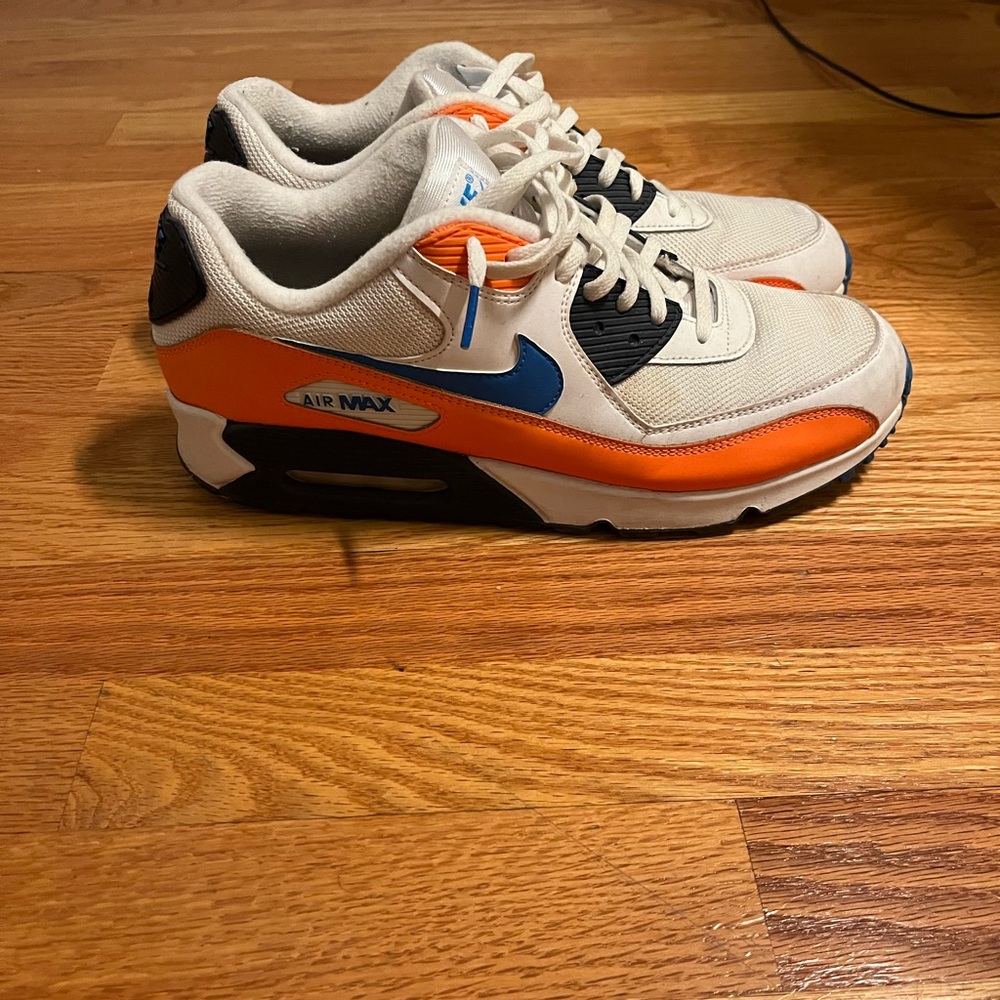 Nike White, Orange & Blue Air Max Sneakers